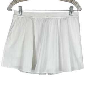 Lululemon Narrow Waistband Tennis Skirt White Women's Size 10 EUC